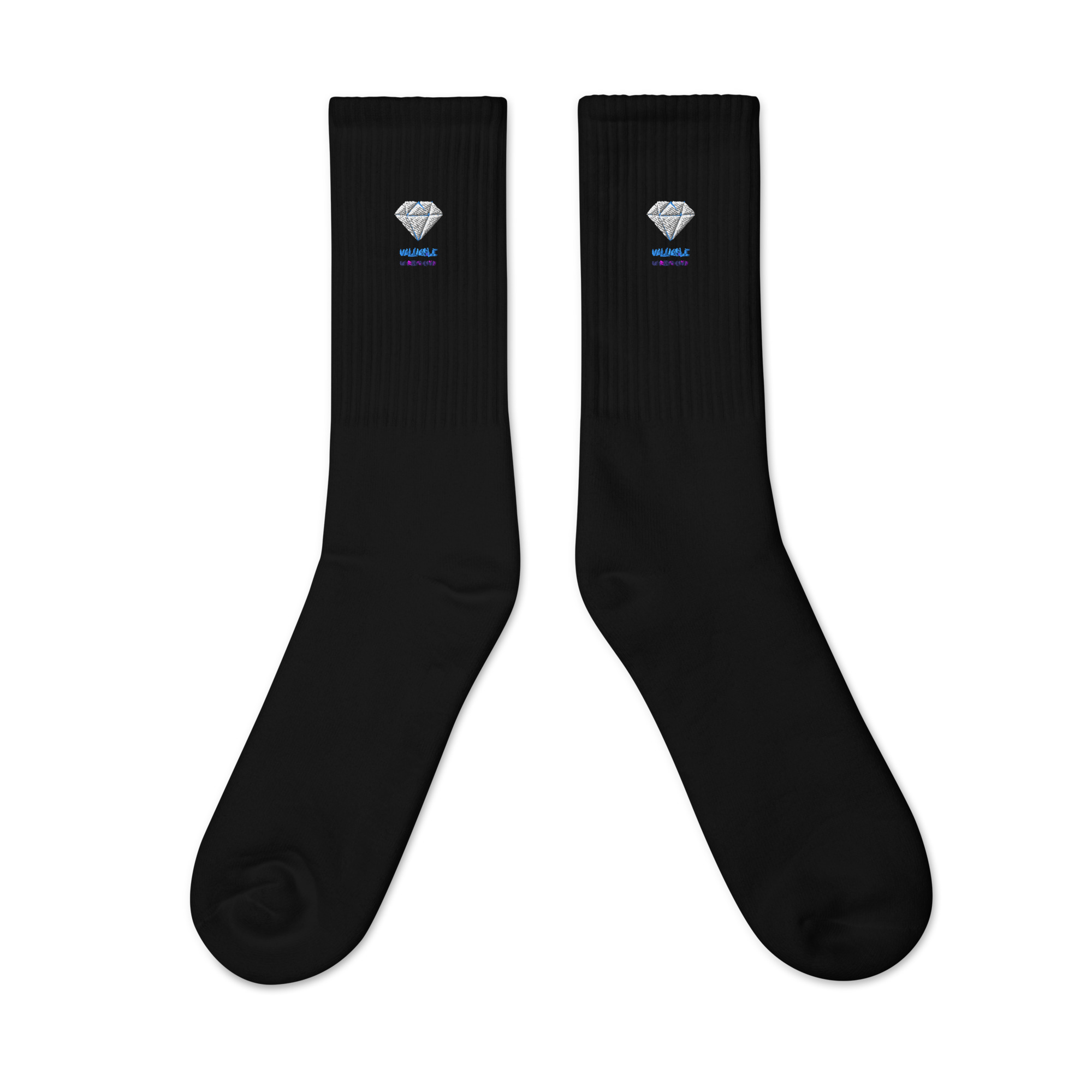 #-08-valuable-in-Gods-eyes-Embroidered socks – Bild 2