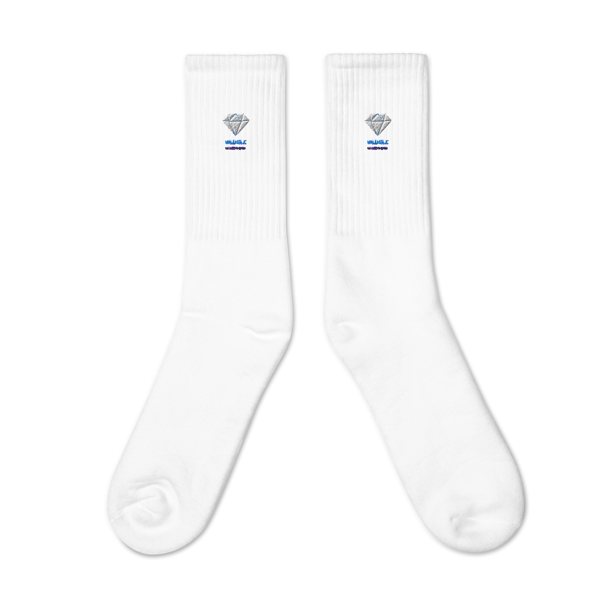 #-08-valuable-in-Gods-eyes-Embroidered socks – Bild 5