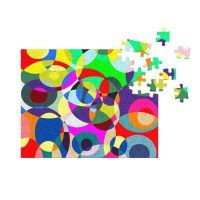 #-10-Chaos und Harmonie-Canvas-Jigsaw puzzle with tin