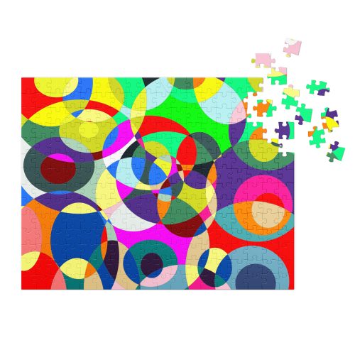 #-10-Chaos und Harmonie-Canvas-Jigsaw puzzle with tin – Bild 3