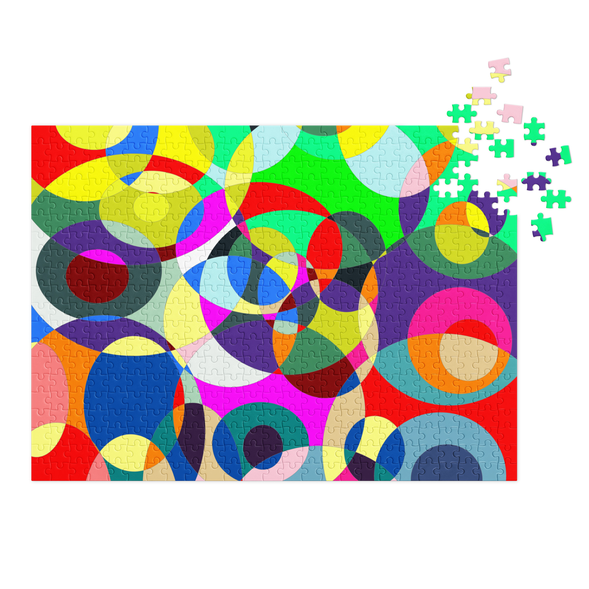 #-10-Chaos und Harmonie-Canvas-Jigsaw puzzle with tin – Bild 5