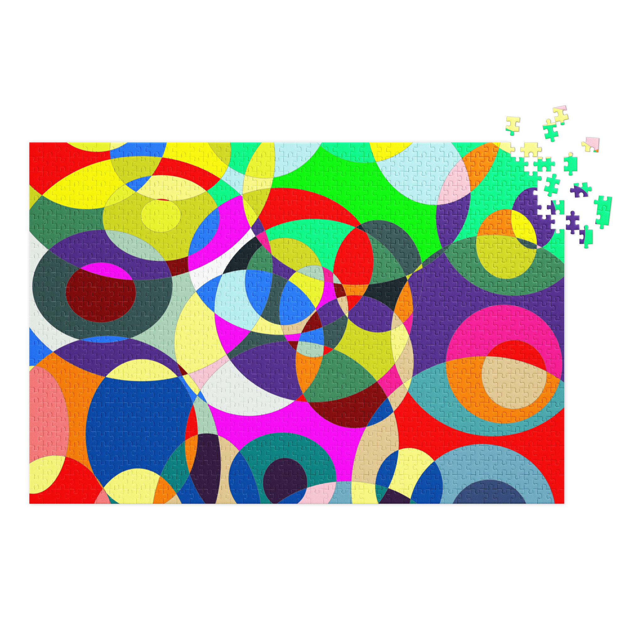 #-10-Chaos und Harmonie-Canvas-Jigsaw puzzle with tin – Bild 2