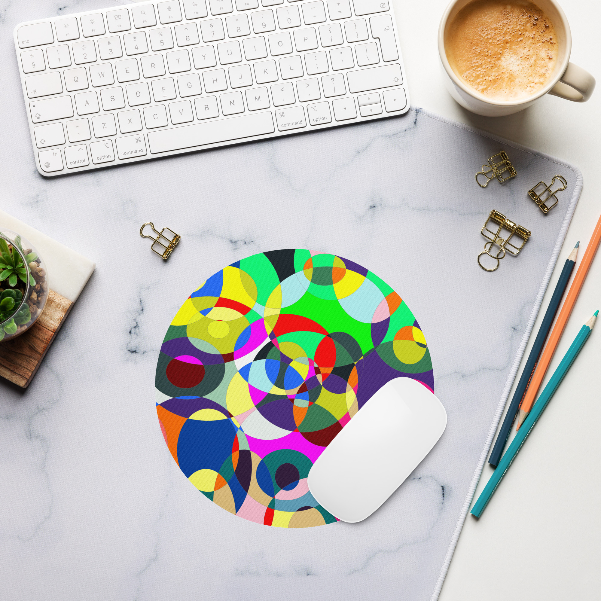 #-10-Chaos und Harmonie-Canvas-Round mouse pad