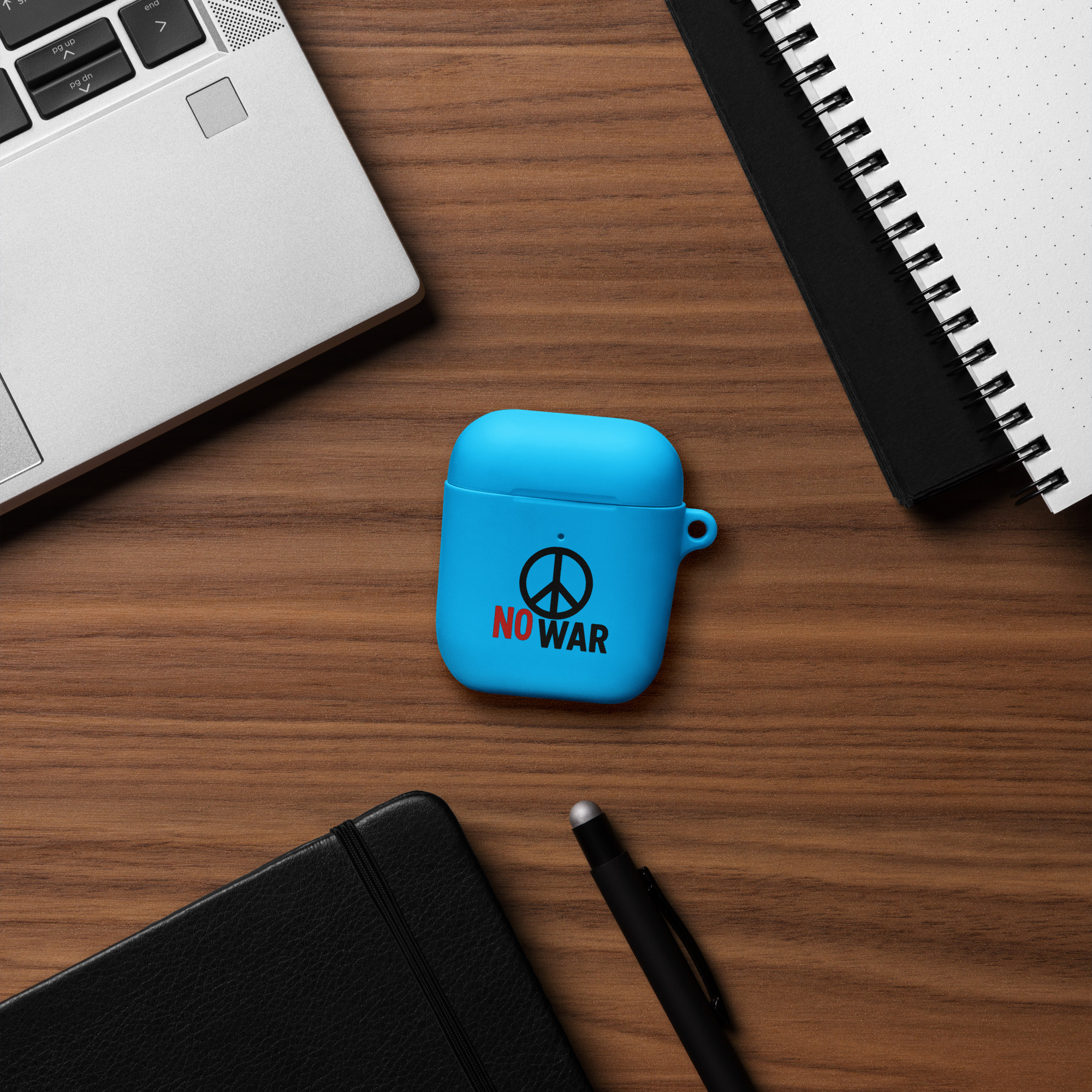 #-09-no-war-Rubber Case for AirPods® – Bild 3
