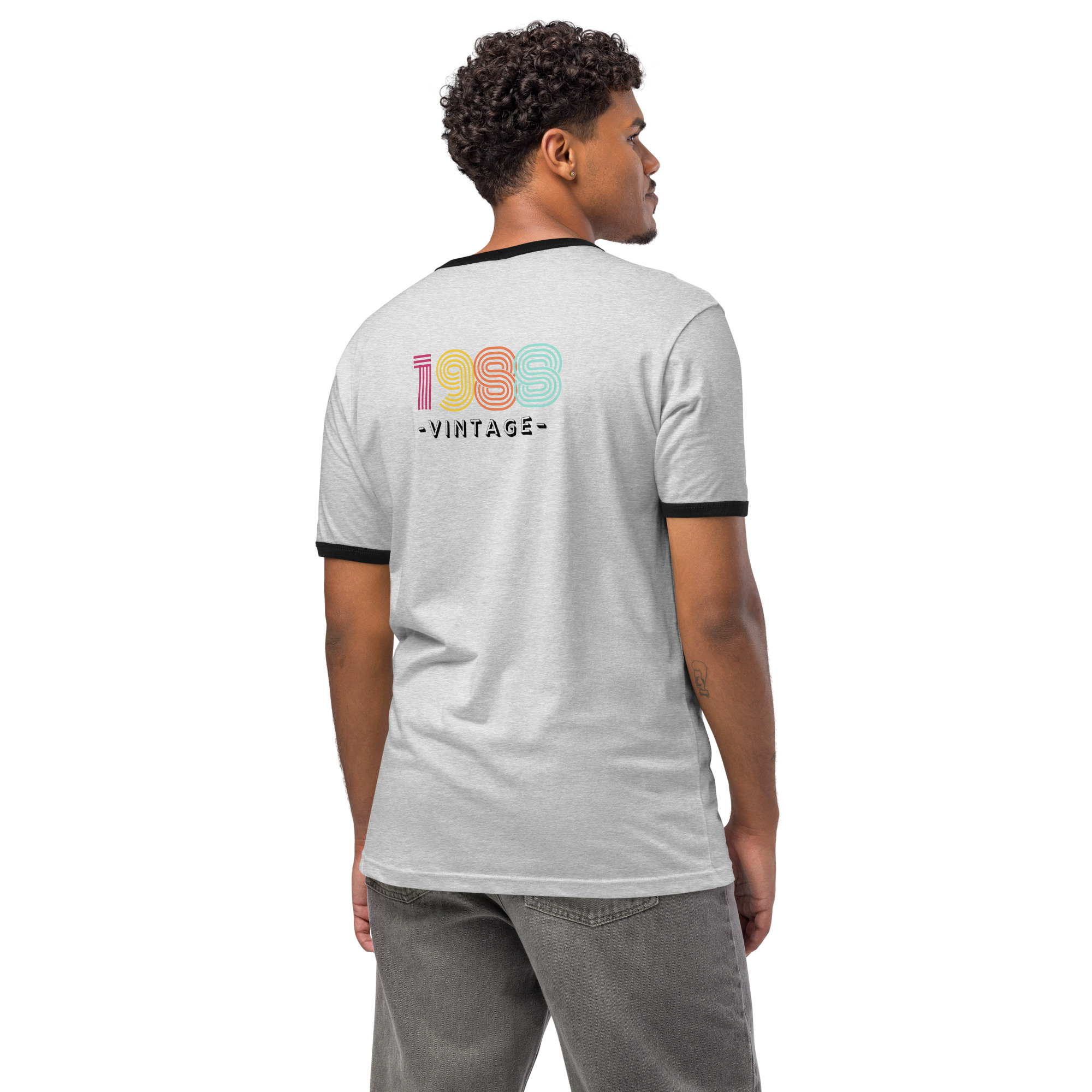 #-02-1988-vintage-Unisex ringer t-shirt – Bild 2