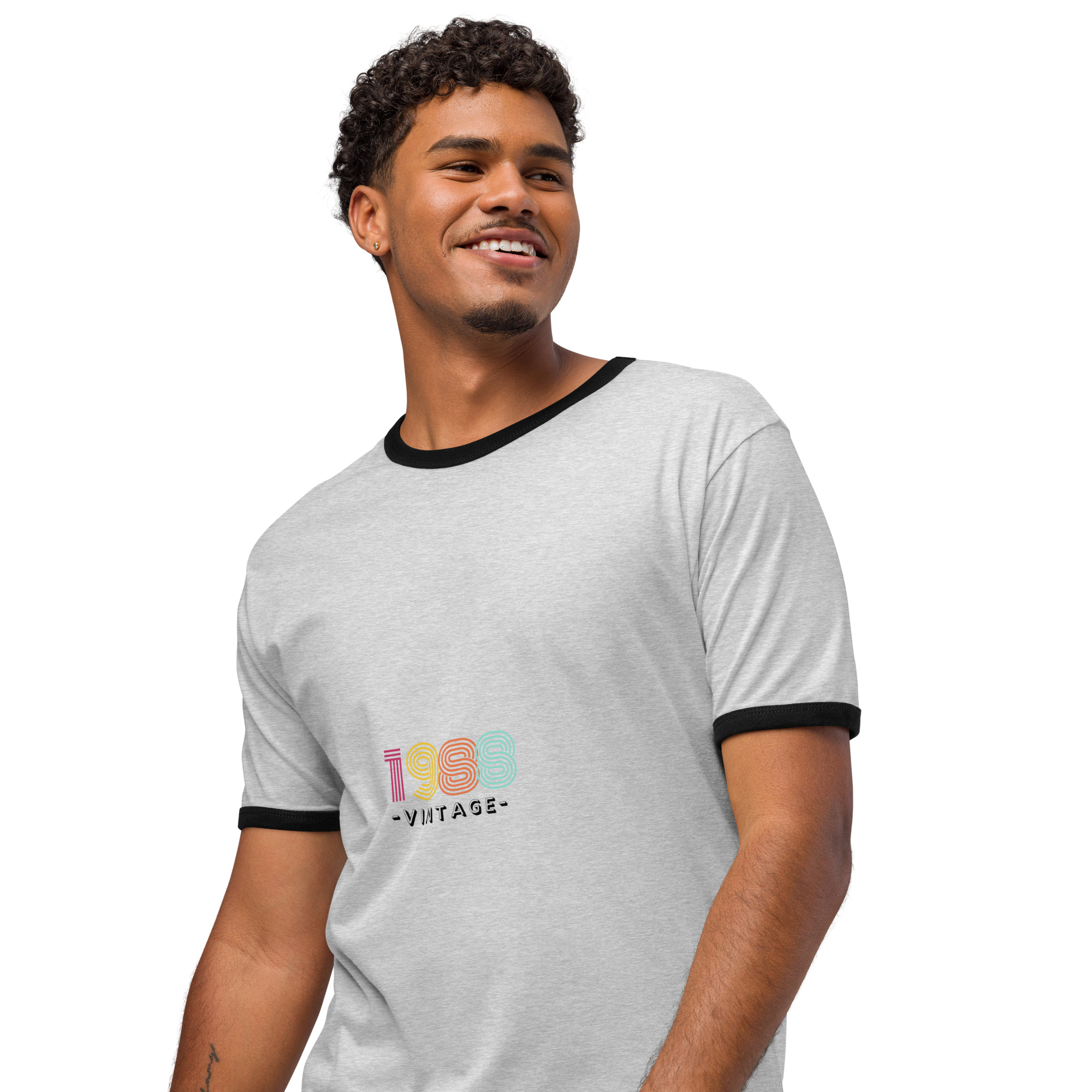 #-02-1988-vintage-Unisex ringer t-shirt – Bild 3