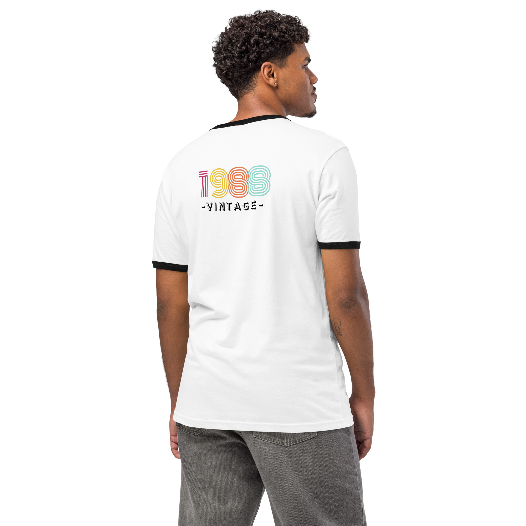 #-02-1988-vintage-Unisex ringer t-shirt – Bild 9
