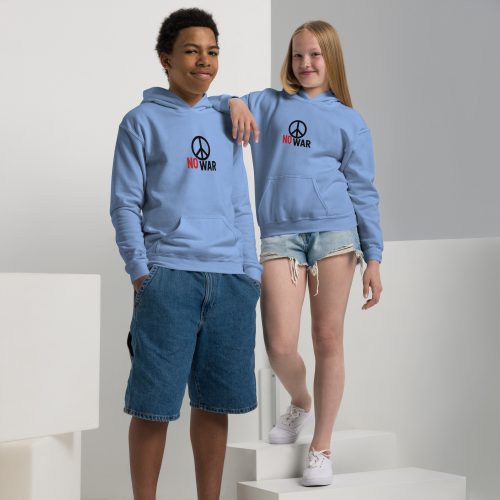 #-09-no-war-Youth heavy blend hoodie – Bild 3
