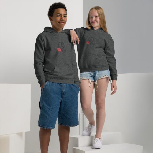 #-09-no-war-Youth heavy blend hoodie