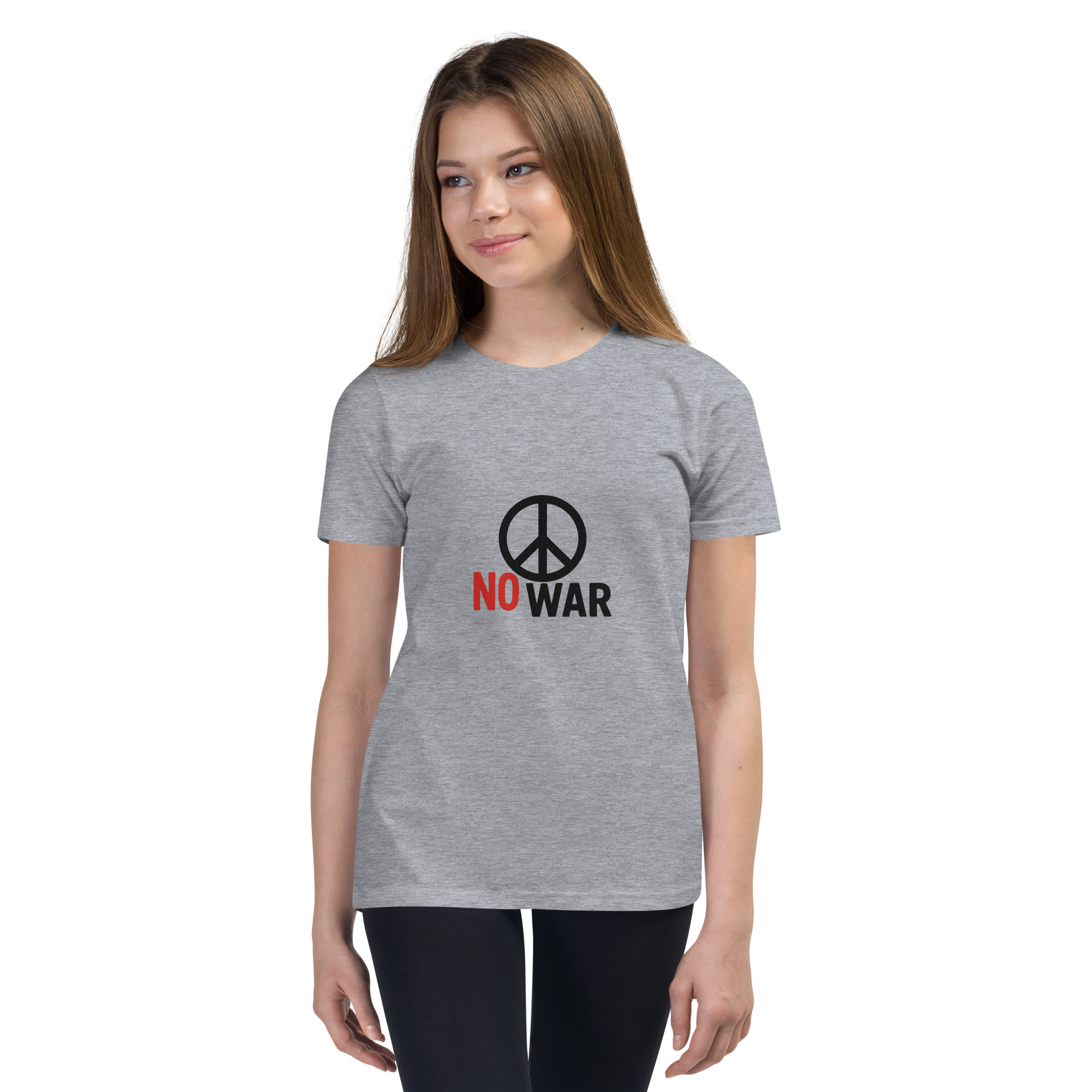 #-09-no-war-Youth Short Sleeve T-Shirt – Bild 15