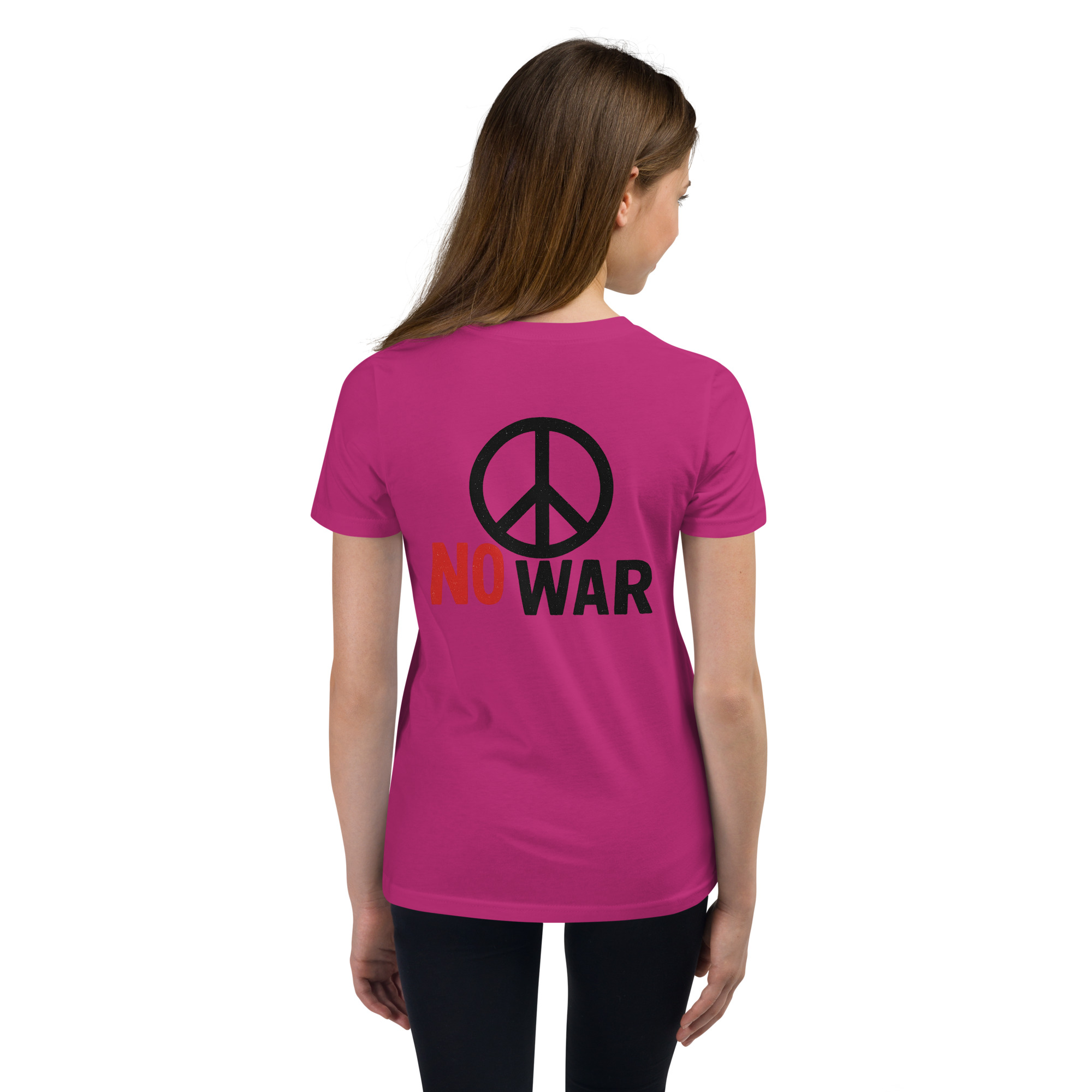 #-09-no-war-Youth Short Sleeve T-Shirt – Bild 8
