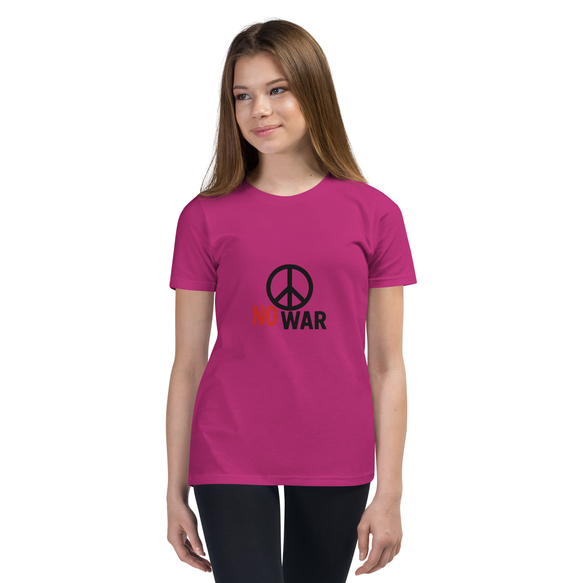 #-09-no-war-Youth Short Sleeve T-Shirt – Bild 7