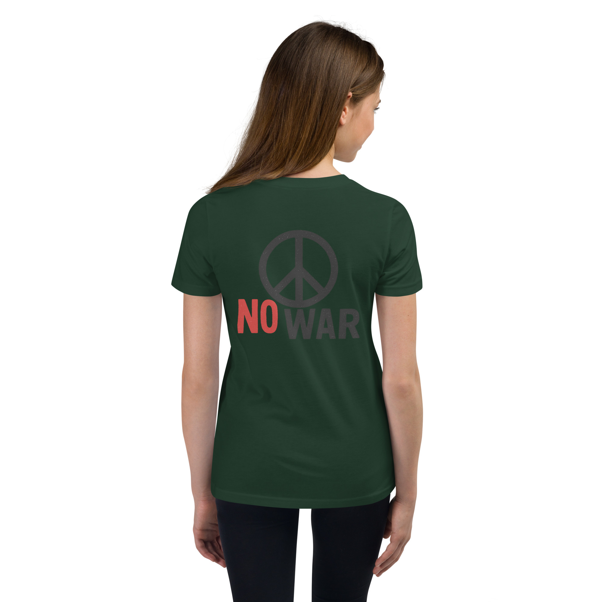 #-09-no-war-Youth Short Sleeve T-Shirt – Bild 4