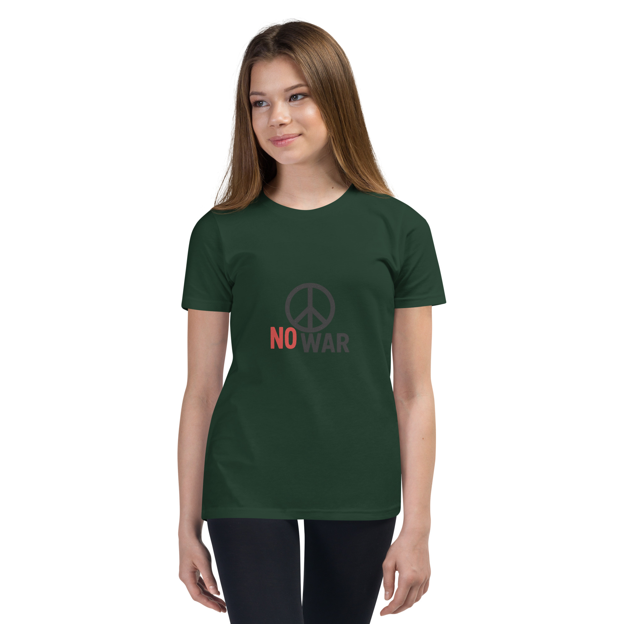#-09-no-war-Youth Short Sleeve T-Shirt – Bild 3