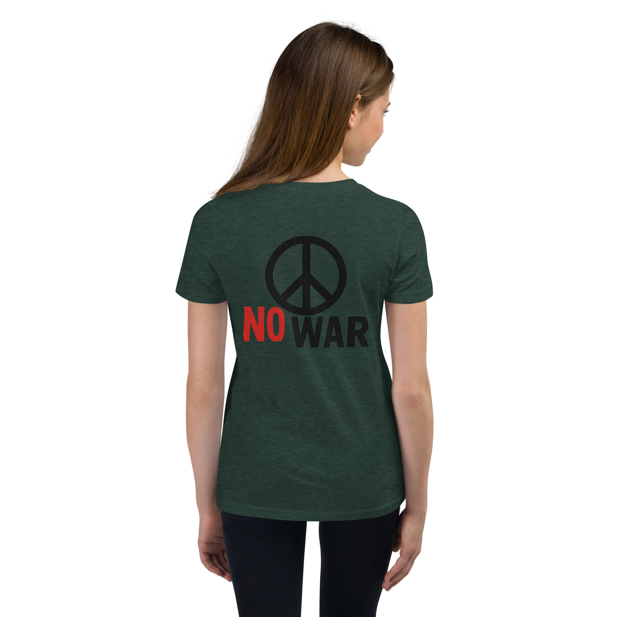 #-09-no-war-Youth Short Sleeve T-Shirt – Bild 10
