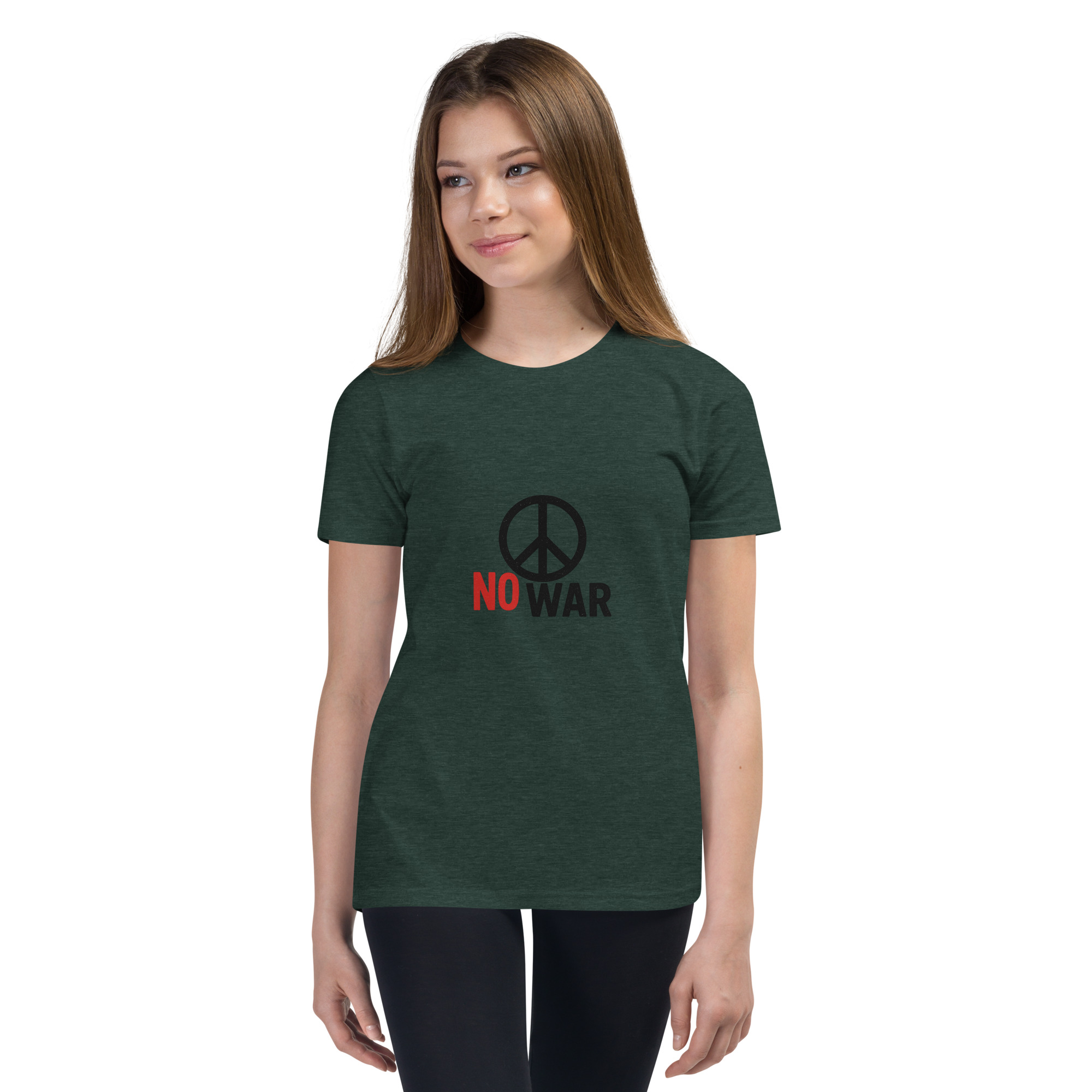 #-09-no-war-Youth Short Sleeve T-Shirt – Bild 9