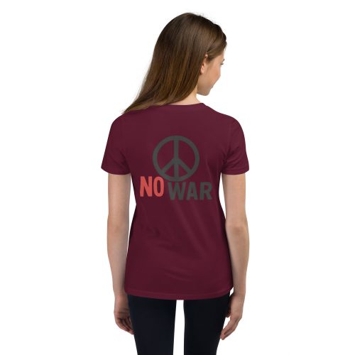 #-09-no-war-Youth Short Sleeve T-Shirt – Bild 2