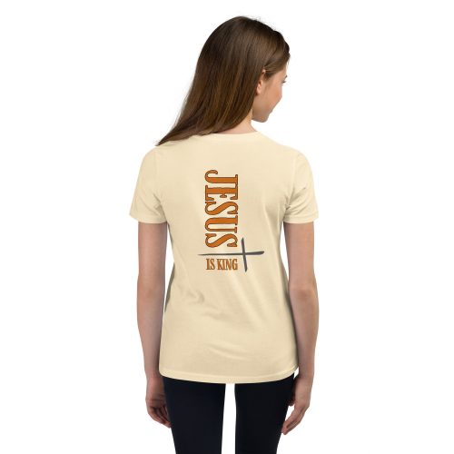 #-03-Jesus-is-King-Youth Short Sleeve T-Shirt – Bild 4