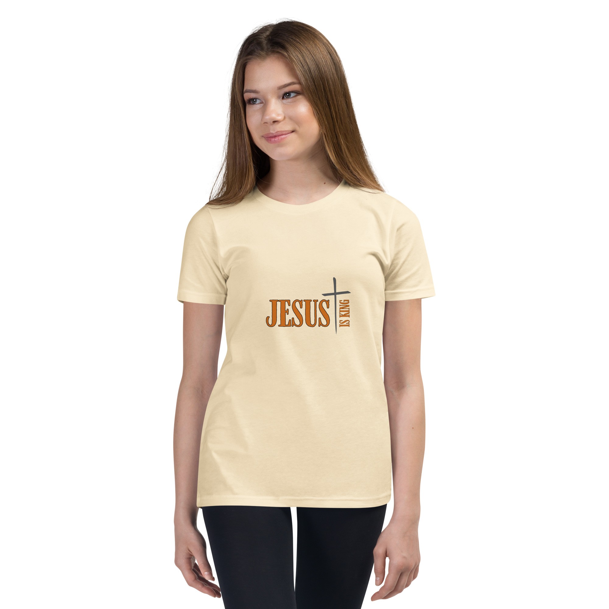 #-03-Jesus-is-King-Youth Short Sleeve T-Shirt