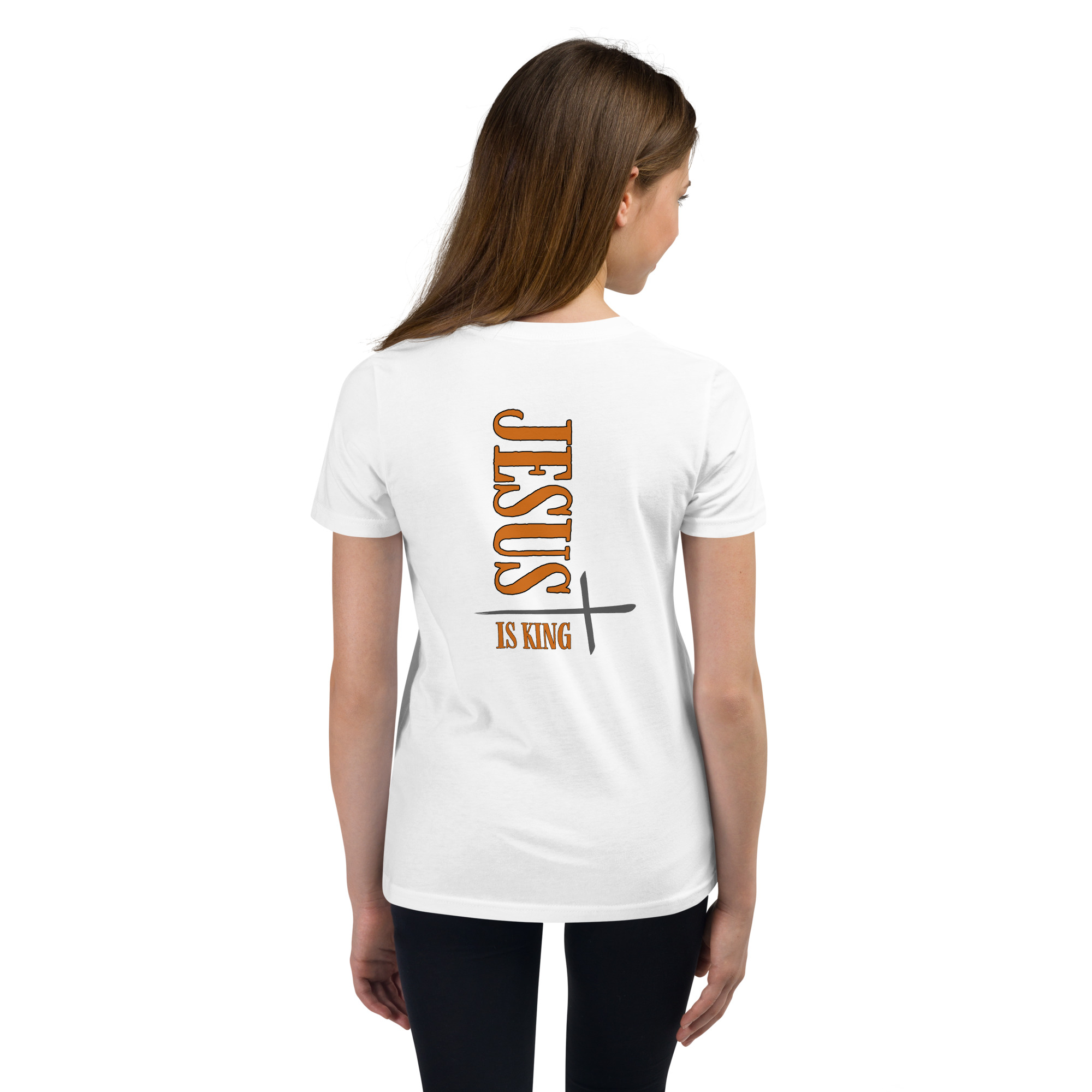 #-03-Jesus-is-King-Youth Short Sleeve T-Shirt – Bild 6