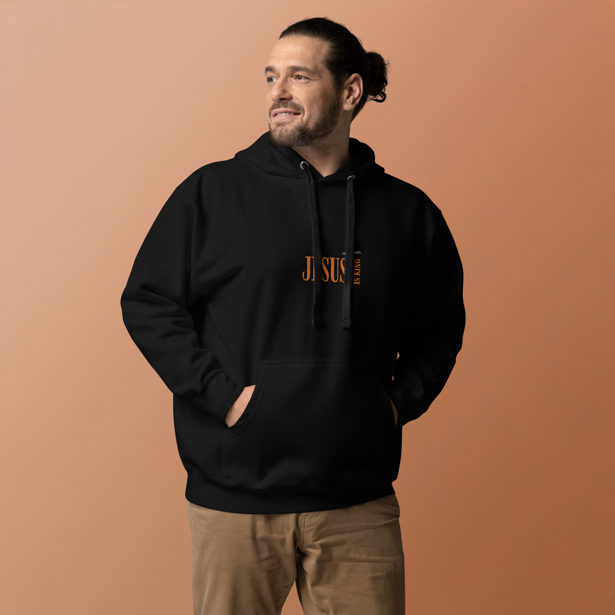 #102-a-Jesus-is-King-Unisex Hoodie – Bild 3
