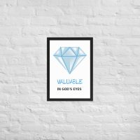 #099-a-valuable-in-Gods-eyes-Unisex Hoodie-Framed matte paper poster